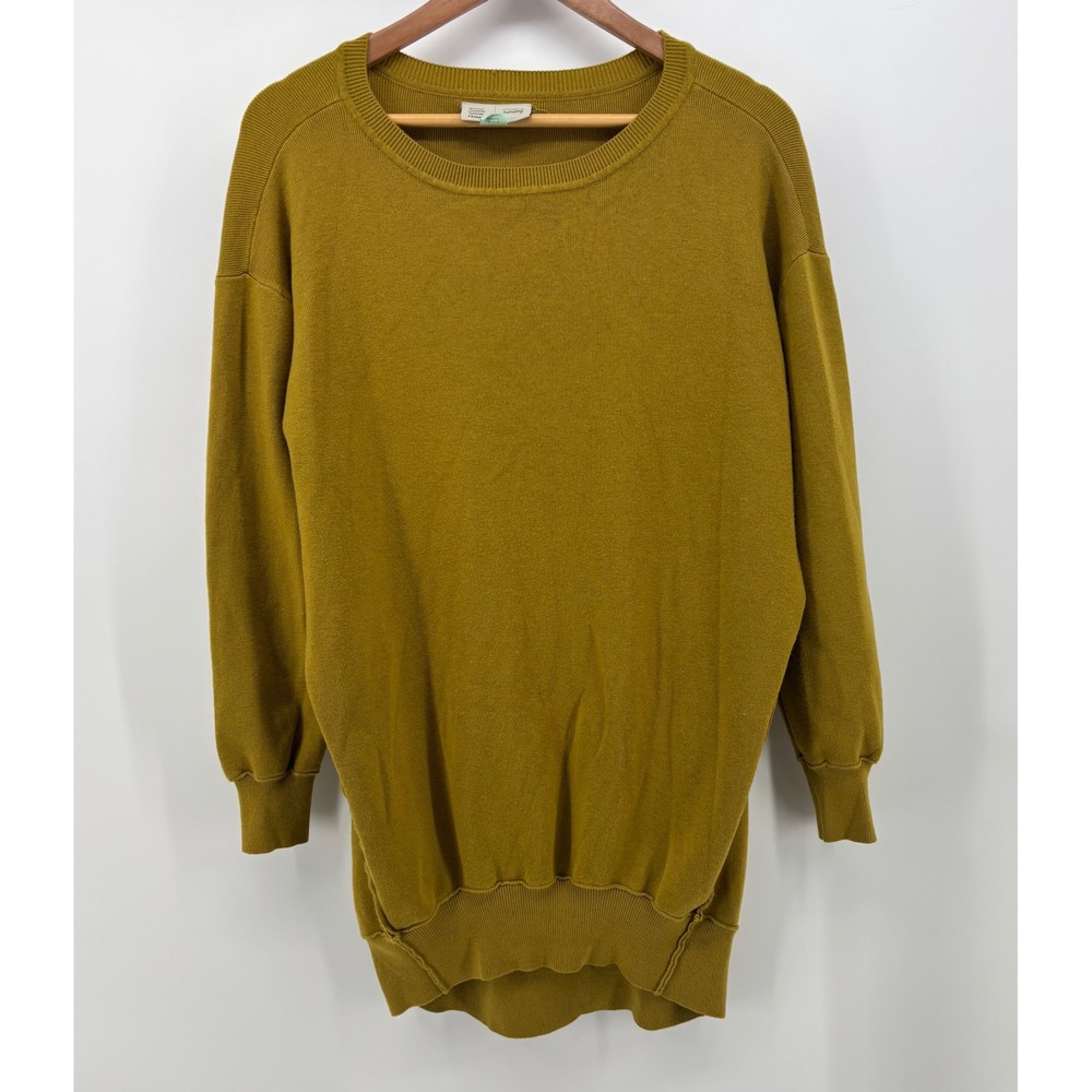 Saturday Sunday by Anthropologie Tunic Sweater Womens Small Mustard Yellow